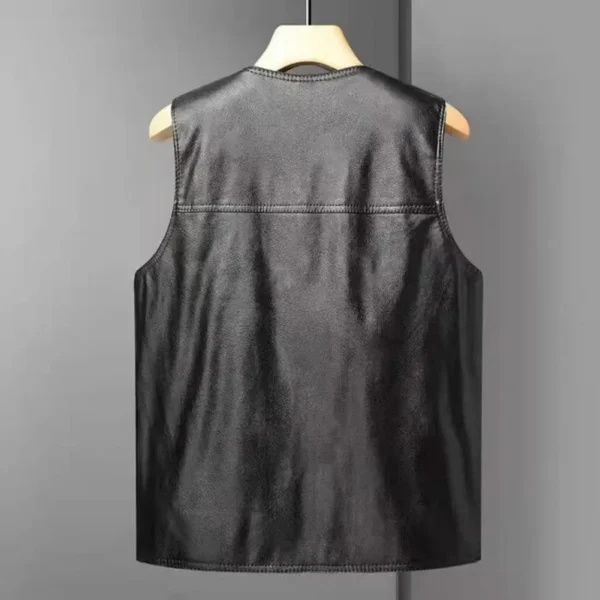 Stylish Men Waistcoat Male Sleeveless Jacket Solid Color Plush Lining Buttons Vest Coldproof