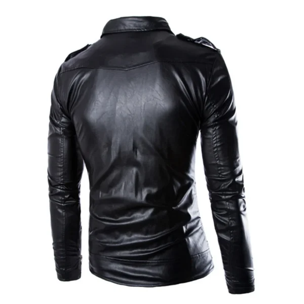 White Leather Jacket Men Motorcycle Winter Coat Men Multi-pocket Warm Genuine Leather Jackets Outdoor Windbreaker Male Loose