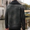 Fashion Solid Slim Korean Style Leather Coat Fleece Jacket Men Leather Jacket Winter Faux Fur Collar Windproof Warm Clothing