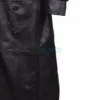 German classic black large size leather jacket men's leather coat