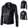 White Leather Jacket Men Motorcycle Winter Coat Men Multi-pocket Warm Genuine Leather Jackets Outdoor Windbreaker Male Loose