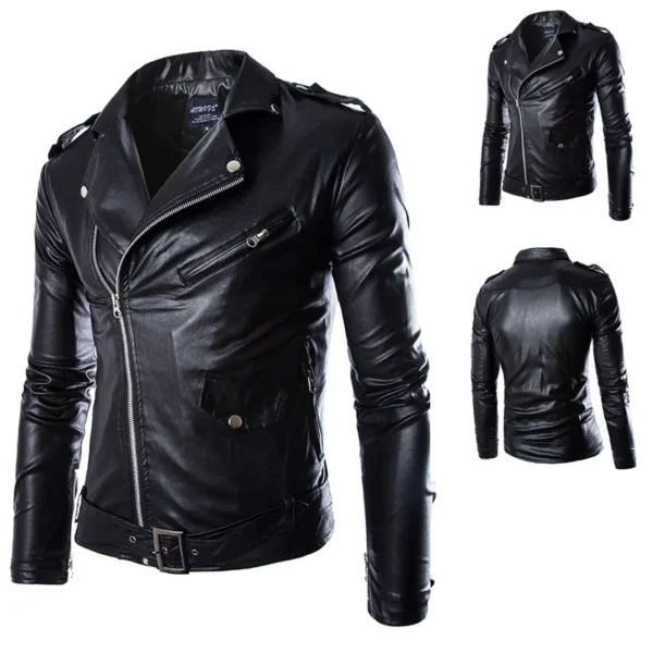 White Leather Jacket Men Motorcycle Winter Coat Men Multi-pocket Warm Genuine Leather Jackets Outdoor Windbreaker Male Loose