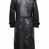 German classic black large size leather jacket men's leather coat