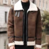 Fashion Solid Slim Korean Style Leather Coat Fleece Jacket Men Leather Jacket Winter Faux Fur Collar Windproof Warm Clothing